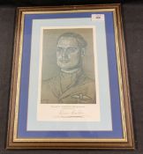 Militaria/WWII: Royal Air Force signed limited edition print (one of 950) of Squadron Leader Douglas