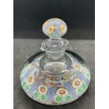 The Mavis and John Wareham Collection: Art Glass: Vasart bottle with stopper.