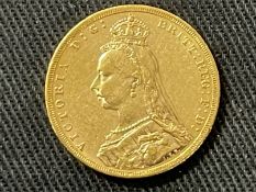 Coins/Numismatics 1890 Queen Victoria Gold Sovereign.