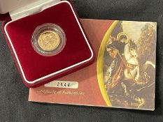 Coins/Numismatics 2007 Gold Half Sovereign proof, boxed.