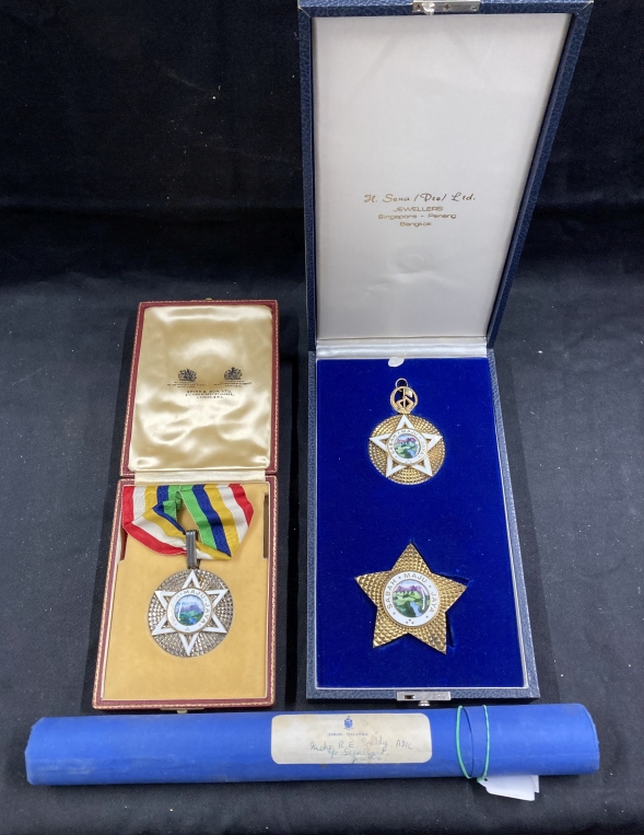 Medals/Orders: Darjah yang amat mulia Kinabalu, The most illustrious order of Kinabalu. Sabah Maju