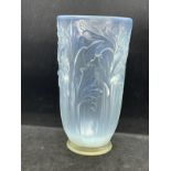 The Mavis and John Wareham Collection: Art Deco opalescent vase, Jobling, floral decoration tapering