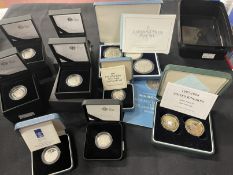 Coins/Numismatics: Boxed Silver Proof Royal Mint Britannia Silver Type four coin set, Silver