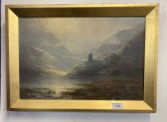 J.W. Hamilton-Marr A.R.C.A. (1846-1913): Oil on canvas Loch side study signed lower left,