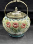 20th cent. Ceramics: William Moorcroft 'Floral Spray' pattern c1910, James MacIntyre biscuit