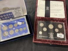 Coins/Numismatics: George V double silver coin collection, threepence, sixpence, shilling, florin