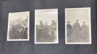 Militaria: Fascinating album of original photographs by an officer in The Coldstream Guards of l