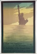 TRAVEL POSTERS: Banque Nationale De Credit Statue of Liberty by SEM (Georges Goursat 1863-1934),