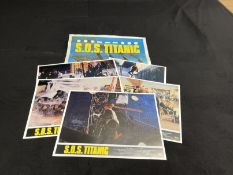 MOVIES: SOS Titanic lobby cards, colour movie stills and lobby poster. (8)