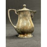 WHITE STAR LINE: Unusual Mappin and Webb electroplate chocolate pot marked with home flag and