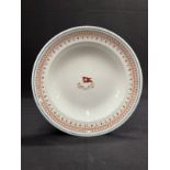 WHITE STAR LINE: First-Class Losol ware Stonier and Company soup bowl. 9½ins.