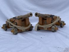 MARITIME: A matching pair of 20th century style Blomefield ships cannon based on the 18th century