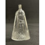 WHITE STAR LINE: Cut glass extremely rare Stuart Crystal bitters pot (Angostura). 4½ins.