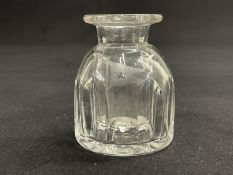 WHITE STAR LINE: Cut glass ink pot. 3ins.