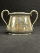 WHITE STAR LINE: First-Class Elkington plate two handled bowl, burgee to front. 4½ins.