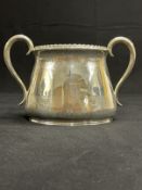 WHITE STAR LINE: First-Class Elkington plate two handled bowl, burgee to front. 4½ins.