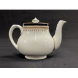 WHITE STAR LINE: Mintons First-Class teapot for one decorated in cobalt blue. 4ins.