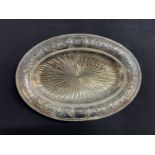 WHITE STAR LINE: First-Class oval starburst fruit platter. 15ins.