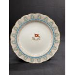WHITE STAR LINE: Gothic arch First-Class dinner plate. 9ins.