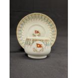 WHITE STAR LINE: Wisteria cup and saucer dated 6/7 1904.