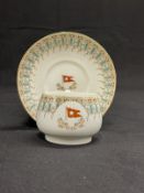 WHITE STAR LINE: Wisteria cup and saucer dated 6/7 1904.