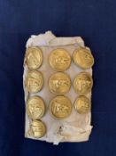 WHITE STAR LINE: Superb set of ten White Star gilt buttons.