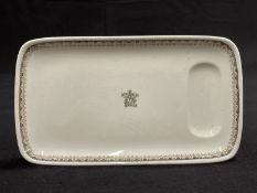 WHITE STAR LINE: John Maddock and Sons asparagus dish. 8½ins.