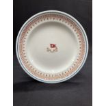WHITE STAR LINE: Losol ware dinner plate. 9½ins.