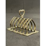 WHITE STAR LINE: First-Class six division toast rack. 4ins. x 5½ins.