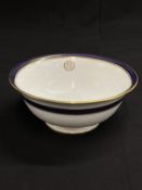 WHITE STAR LINE: Extremely rare Copeland Spode a la carte fruit bowl with gilt Oceanic Steam