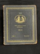 R.M.S. TITANIC: Rare 1912 edition volume I of Lloyds Register of Shipping. Tooled in black Morocco