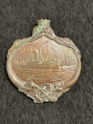 R.M.S. CARPATHIA: Unusual bronze crew medal, the reverse inscribed in relief Presented to the