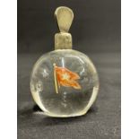 WHITE STAR LINE: Bulbous paperweight with white metal top. 4ins.