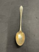 WHITE STAR LINE: Elkington plate serving spoon. 13ins.