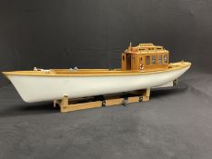 R.M.S. OLYMPIC: Radio-controlled model boat. Lovingly crafted from original panelling from R.M.S.