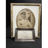 R.M.S. TITANIC: Period oversize photograph showing Titanic's Captain Edward John Smith on board