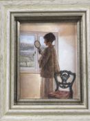 •Mary Carter (1947- ): Set of three miniatures title The Papier Mache Chair, Eleanor and The Straw