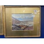 Sam Pope Jr. 1895 watercolour, coastal scene signed lower right, framed and glazed. 9½ins. x 12½ins.