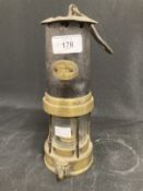 Miners Safety Lamps: 19th cent. Evan Thomas & Williams, Aberdare safety lamp No. 272 from Caerbryn