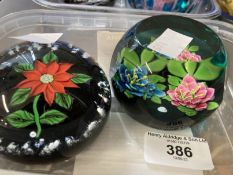 The Mavis and John Wareham Collection: Paperweights: Caithness, rose ground by William Manson