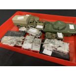 Toys & Games: Diecast Dinky military vehicles, 623 Covered Wagon, 676 Armoured Personnel Carrier,