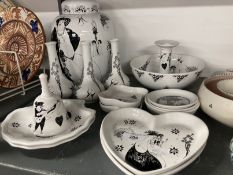 The Mavis and John Wareham Collection: Poole Pottery: Poole Beardley Collection white glaze ginger