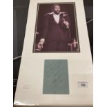 Marvin Pentz Gaye Junior 1939-1984 signed not 'To Charlie, God bless you and keep you, yours in