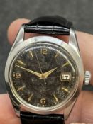 Watches: Vintage 1958 Rolex Tudor Prince Oyster Date automatic gentleman's watch with black