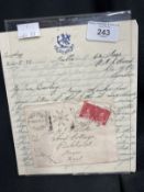 Maritime: Rare five page letter written onboard H.M.S. Hood on official stationery dated 24/8/37