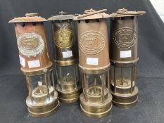 Miners Safety Lamps: Late 20th/early 21st cent. Working examples all Evan Thomas & Williams