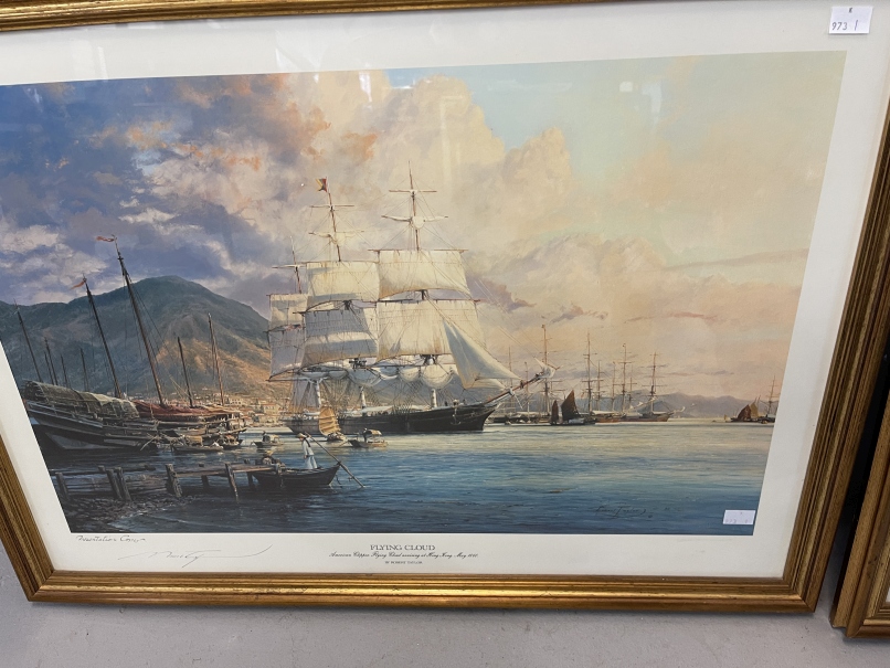 20th cent. Print, Robert Taylor signed maritime presentation copies - Flying Cloud and Spitfire - Image 5 of 6