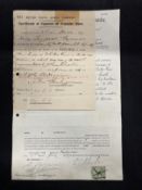 Cecil John Rhodes (1853-1902): Signed and dated, Power of Attorney relating to a farm called '