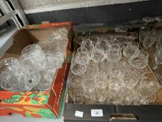 The Mavis and John Wareham Collection: Glass: Drip glasses, Dartington, brandy goblets x 6, Royal