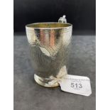 The Mavis and John Wareham Collection: Hallmarked Silver: Christening cup hallmarked London 1877.